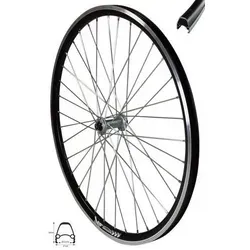 REDONDO 28 Zoll E-Bike Vorderrad Laufrad - Fahrrad-Laufräder mit stabiler 4D Hohlkammerfelge und Shimano HB-T3000 Nabe, perfekt für hohe Belastungen und optimale Fahrsicherheit.