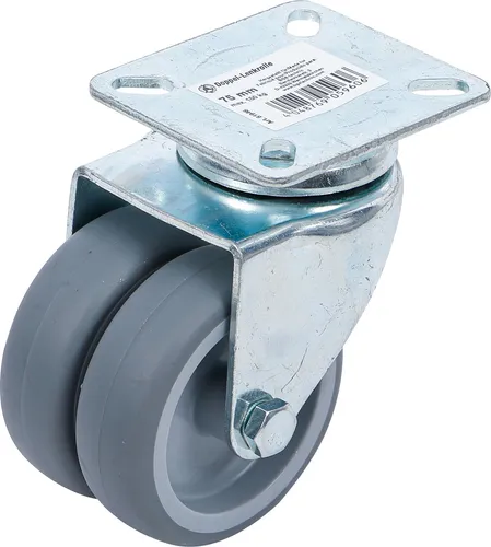 BGS Do It Yourself Doppel-Lenkrolle | Ø 75 mm