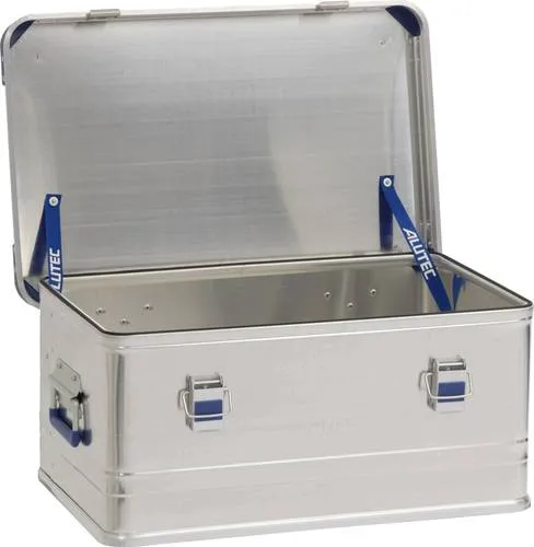 Alutec Aluminiumbox Industry 48 - 550 x 350 x 248 mm (48 Liter) - Robuste Alubox für professionellen Einsatz, ideal für Transport und Lagerung von Werkzeugen und Materialien.