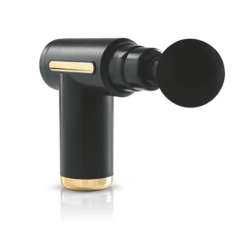 VITALmaxx Mini-Massagepistole mit 4 Aufsätzen - Elektrisches Handmassagegerät für entspannende Muskelmassagen, ideal für Zuhause und unterwegs. Mit 6 Leistungsstufen und ergonomischem Design für eine komfortable Anwendung.