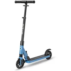 micro Roller | micro sprite suspension | hellblau - Klassischer Roller mit Vorderradfederung für geschmeidige Fahrten. Robuster Aluminiumrahmen, faltbar und für Kids, Teens und Erwachsene bis 100 kg geeignet.