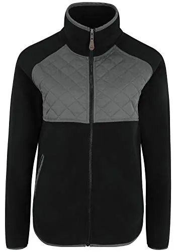 OXMO Malin Damen Fleecejacke Sweatjacke Jacke, Größe:L, Farbe:Black (194007)