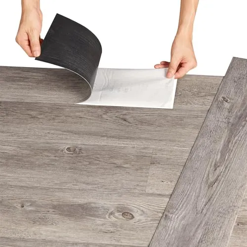 neu.holz Vinylboden Vanola Laminat Selbstklebend – Rutschfest & Antiallergen, 0,975 m² Grey Alaska Oak - Entdecken Sie den selbstklebenden Vinylboden in Grey Alaska Oak: Strapazierfähig, pflegeleicht und ideal für jeden Raum. Die natürliche Optik und rutschfeste Oberfläche sorgen für ein elegantes Wohnambiente.