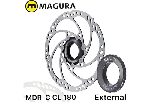 Magura Bremsscheibe MDR-C CL 180mm für E-Bikes - Optimierte Bremsscheibe mit Centerlock für hohe Steifigkeit und Schwingungsresistenz. Ideal für Stadt-, Trail- und E-Bikes. Leicht und zuverlässig – für sicheres Fahren!