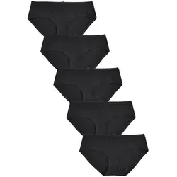 Next Schlüpfer Slips mit hohem Baumwollanteil, 5er-Pack (5-St) schwarz 52 (GB: 24)