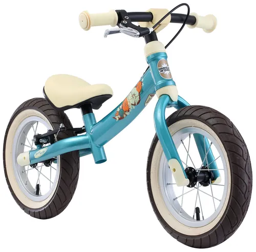 BIKESTAR Mitwachsendes Kinder Laufrad 12 Zoll - Türkis - Kinderfahrzeuge: Leicht, stabil und sicher - das Laufrad wächst mit Ihrem Kind und fördert eine gesunde Entwicklung durch ergonomische Gestaltung.