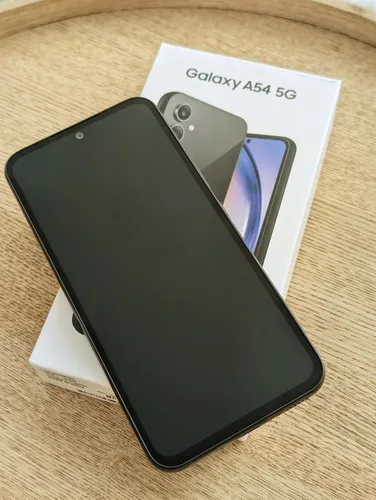 Samsung GALAXY A54 5G EE - Dual-SIM Smartphone, 128 GB, Schwarz, 6,4-Zoll Super AMOLED Display und 50 MP Hauptkamera für beeindruckende Fotos