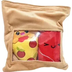 Joy Toy Yummis Together Plüschfiguren 2er-pack Pizza & Cola in Take Away Bag 21 cm