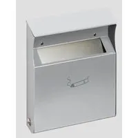 PROREGAL Eckiger Wandascher 2 Liter aus verzinktem Stahl - Hochwertiger Wandascher für effiziente Zigarettenentsorgung im Außenbereich. Mit modernem Design und langlebigen Materialien ideal für öffentliche Bereiche und Gastronomie.