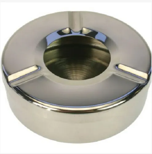 Edelstahl Aschenbecher mit Deckel Sturmaschenbecher