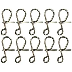 Fishing Tackle Max Schnurverbinder FTM Spiral Snap - 10 Forellenwirbel, (1-St) Gr. UL / 5.1kg