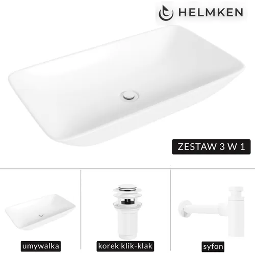 Helmken 88670000 Aufsatzwaschbecken 70x40 cm