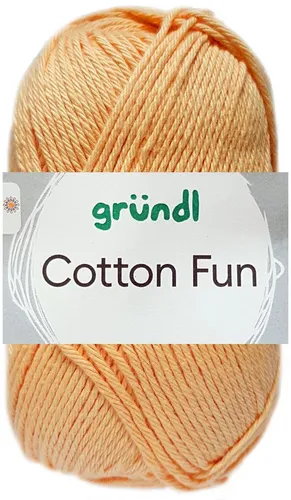 Gründl 50 Gramm Gründl Cotton Fun 17 Apricot Häkelwolle