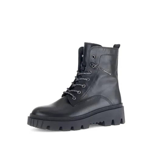 Gabor 51.821 Damenschuhe - Elegante Stiefeletten in Schwarz - Wanderschuhe mit Glattleder-Obermaterial, warmem Textilfutter und herausnehmbarem Wechselfußbett für individuellen Komfort. Ideal für kalte Tage und vielseitige Anlässe.