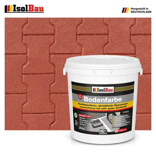 Bodenfarbe Betonfarbe Rustikalrot 25kg Bodenbeschichtung Fußbodenfarbe RAL Farbe