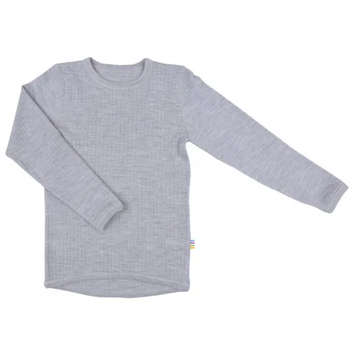 Joha Kid's Shirt L/S Basic - Merinounterwäsche für Jungen - Weiche Merinounterwäsche in Lila/Grau, Größe 100; ideal für den Alltag und sorgt für optimalen Tragekomfort.