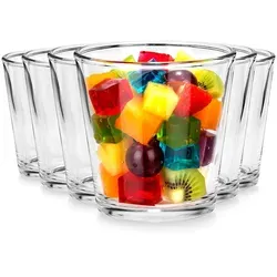 Dessertbecher, Glas-snacks 180 Ml 6 Stück.
