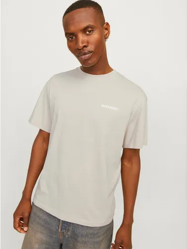 Jack & Jones Rundhalsshirt JJELEGACY TEE SS O-NECK NOOS in grau von Jack & Jones