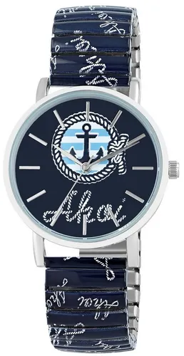 EXCELLANC Quarzuhr Ayda Zugarmbanduhr, Edelstahl, maritim, D: 36 mm, Nordsee, Ostsee