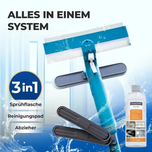 MediaShop Fensterwischer Window Buddy mit Teleskopstiel