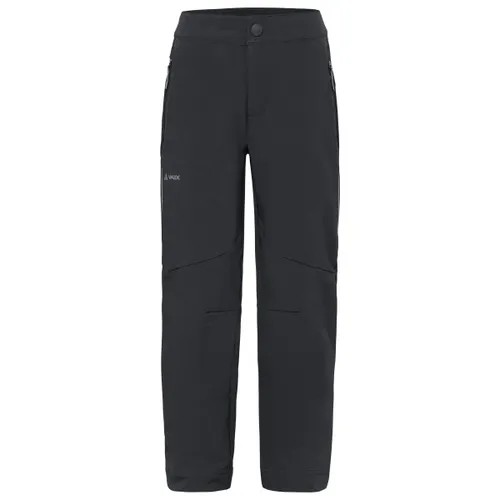 Vaude Kinder Rokua Softshell Hose – Größe 158, schwarz - Vielseitige Softshellhose für Kinder, windabweisend und elastisch. Perfekt für Outdoor-Abenteuer und das ganze Jahr über geeignet.