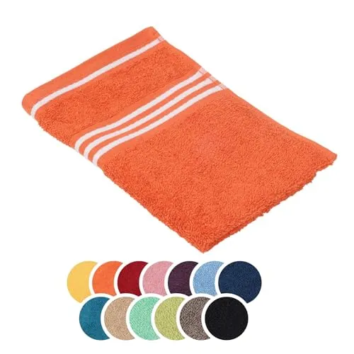 liebling Gästetuch Baumwolle, Serie Santos, 500 gr. / m², 30 x 50 cm, Ökotex, 60 Grad, saugstark, schnelltrocknend, Farbe: Terra