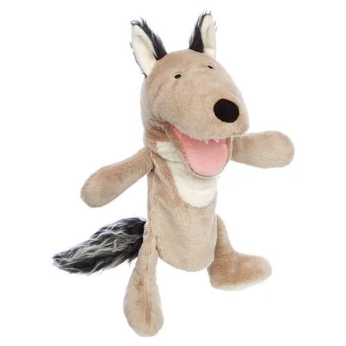 Sigikid Handspielpuppe Wolf - 25 cm große Theaterfigur, fördert Sprache, Motorik und Fantasie beim Spielen