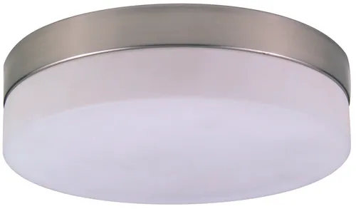 Globo Opal Deckenleuchte Nickel matt, 2xE27 ILLU - Moderne Deckenleuchte aus opalem Glas, ideal für Wohn- oder Schlafzimmer. Mit nickel matt Finish und Platz für zwei E27 Leuchtmittel (max. 40W), die individuell gewählt werden können.