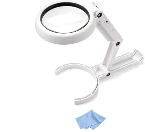 Velamp 8 LED Hand- oder Tischleuchte mit Linse 5X / 11X