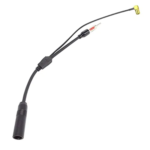 H76S DAB+ Antennen-Splitter Adapter – SMB auf DIN Stecker, 40cm, für Auto-Radio, kompatibel mit JVC, Kenwood, Sony, Alpine – Aktiv AM/FM/DAB Antennensplitter