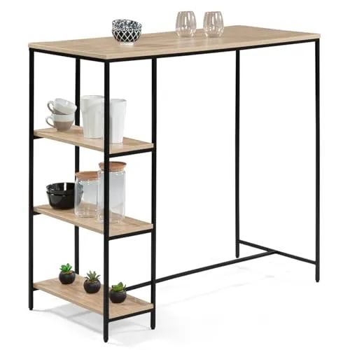 IDMarket - Bartisch Detroit 2 bis 4 Personen Industriedesign