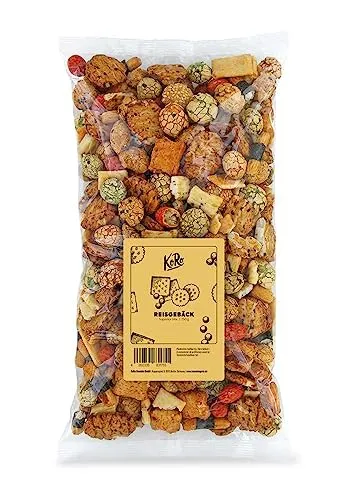 KoRo - Reisgebäck Mix Superior 750 g - Würzige Snack auf Basis von Reis für eine knackige Geschmacksexplosion