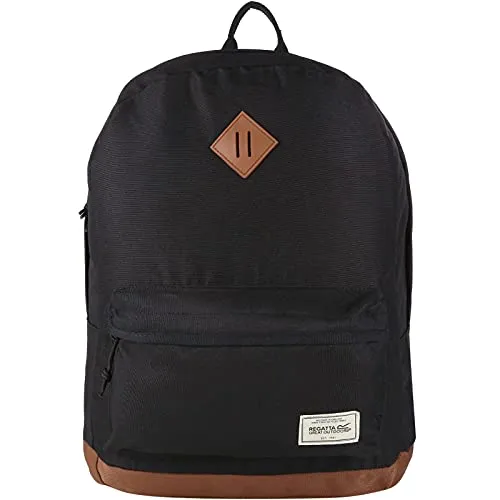 Regatta Stamford Rucksack - Schwarz, Einheitsgröße - Daypack aus recyceltem Polyester mit gepolsterten Schultergurten und sicherem Laptopfach, ideal für umweltbewusste Pendler.