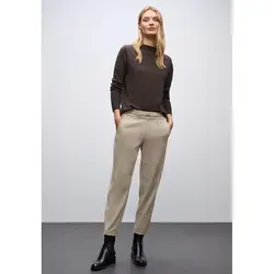 Street One Melange Hose mit Detail Sanded beige Mel. 34 in beige von Street One