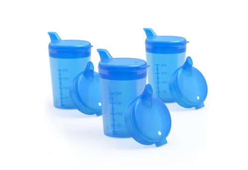 Horn Medical Schnabelbecher 3er Pack Horn Medical Schnabelbecher /Trinkhilfe -Farbe wählbar-, 3-tlg., lebensmittelechtes Polypropylen (PP), bunte & leicht erkenn-/greifbare Optik/Haptik, spülmaschinenfest