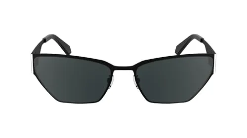 CALVIN KLEIN JEANS Damen CKJ24207S Sonnenbrille - Modernes Design - Sonnenbrille in eleganter Schmetterlingsform, Metallrahmen mit verstellbaren Nasenpads für optimalen Komfort. Ideal für stilbewusste Damen, die auch große Größen schätzen.