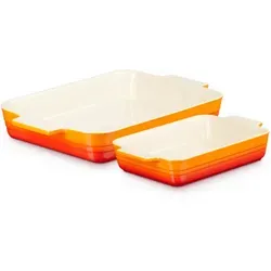 Le Creuset Auflaufformenset Klassik 2-teilig 25/32 cm Ofenrot - Hochwertiges 2-teiliges Set aus langlebigem Material, ideal für köstliche Aufläufe. Perfekt für den täglichen Einsatz in der Küche.