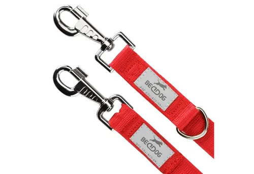 BedDog Hundeleine SPIKE, verstellbar in 3 Längen - Tierleinen – Hochwertige, langlebige Hundeleine für große Hunde, bis 70 kg belastbar, waschmaschinenfest und vielseitig einsetzbar.