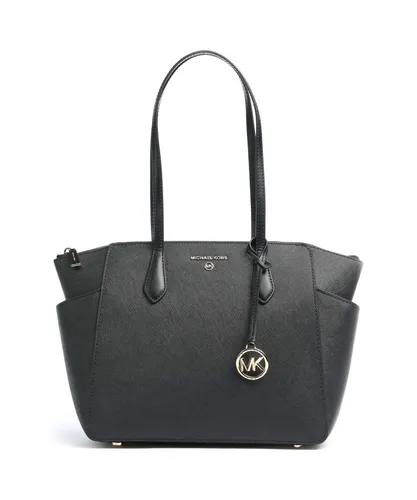 Michael Kors Schultertasche Schwarz - Stilvoll und Funktional - Handtaschen mit praktischem Reißverschluss, Innentaschen und modischem Anhänger, perfekt für den Alltag.
