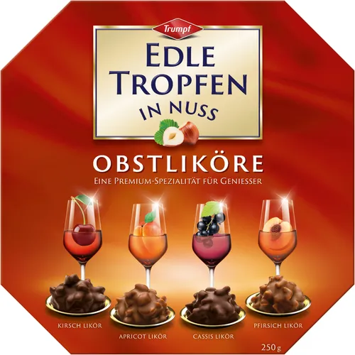 Edle Tropfen in Nuss Obstliköre 250g