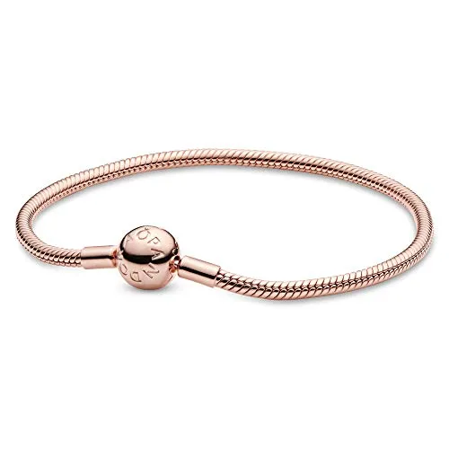 PANDORA Schlangen-Gliederarmband in Roségold 14 Karat in rosegold von Pandora