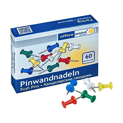 Pinnadeln Pinwandnadeln Pinnwandnadeln farbig sortiert 60 St.