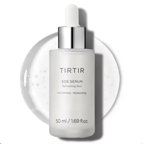 TIRTIR SOS Face Serum 50ml – Anti-Aging und Feuchtigkeitspflege - Anti-Faltenprodukt mit Hyaluronsäure für straffere Haut. Ideal für alle Hauttypen und vegan. Perfekt für die tägliche Pflege von Gesicht, Hals und Dekolleté.