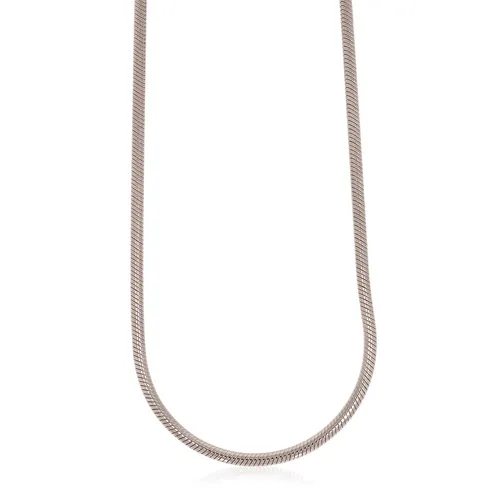 XEN Schlangenkette 45 cm lang aus 925 Silber rhodiniert (45 cm)
