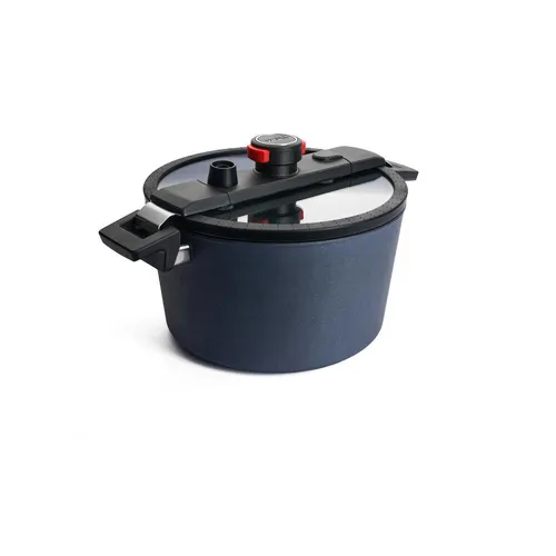 WOLL Dampfgartopf Active-Lite 5l - Kochtöpfe mit 5-lagiger Hartgrund-Versiegelung für gesundes Dampfgaren, induktionsgeeignet und spülmaschinenfest – Made in Germany.