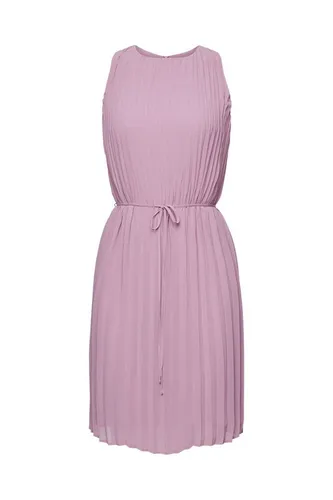 ESPRIT Damen Kleid 044ee1e399, 550/Mauve, Größe 42 - Freizeitkleid für Damen mit Bindegürtel an der Taille und einem leichten, weichen Stoff – perfekt für lässige Anlässe!