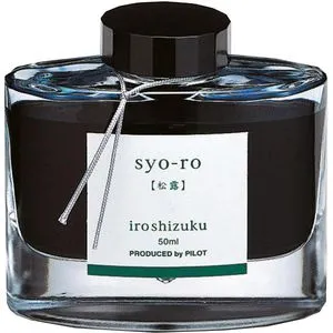 Pilot Tintenfass iroshizuku syo-ro, türkis, 50 ml - Grafik- & Zeichenbedarf mit hochwertiger Tintenqualität, die besonders weich schreibt. Eleganter Flacon mit konischer Mulde für optimale Tintenentnahme bis zum letzten Tropfen.