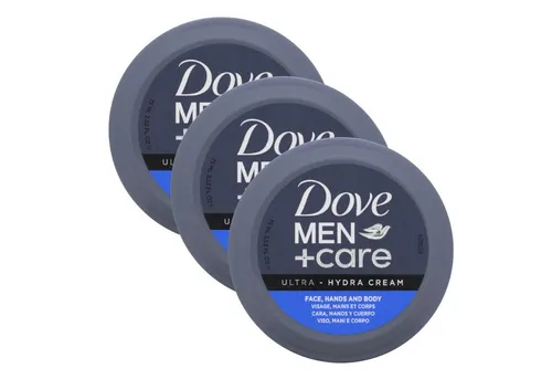 DOVE Tagescreme 3 x Dove Men + Care Ultra Hydra Cream Gesicht Hände & Körper je 75ml F