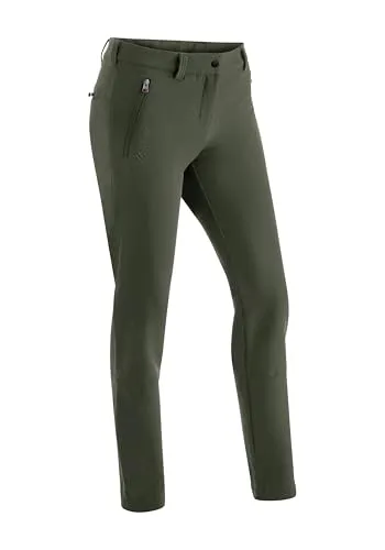 Maier Sports Helga Slim, Warme Damen Wanderhose, Wasserabweisende Outdoorhose für Trekking & Hiking, Enganliegender Schnitt, PFC-frei, mSTRETCH pro 2 & Dryprotec-Technologie