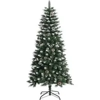 vidaXL Künstlicher Weihnachtsbaum 120 cm mit Ständer - Weihnachtsbaum mit Klappdesign für einfache Montage und realistische Optik. Robuster Stahlständer sorgt für Stabilität. Jedes Jahr wiederverwendbar und ideal für festliche Dekoration.